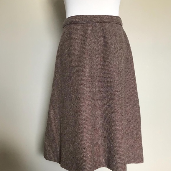 Vintage handmade wool a-line midi skirt - Picture 3 of 5